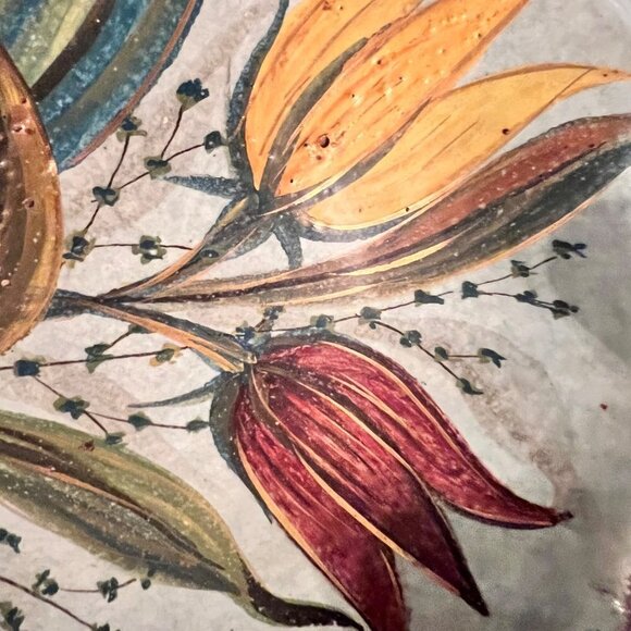 Vintage Rustic Italian Decorative Tulip Dish - Picture 9 of 11